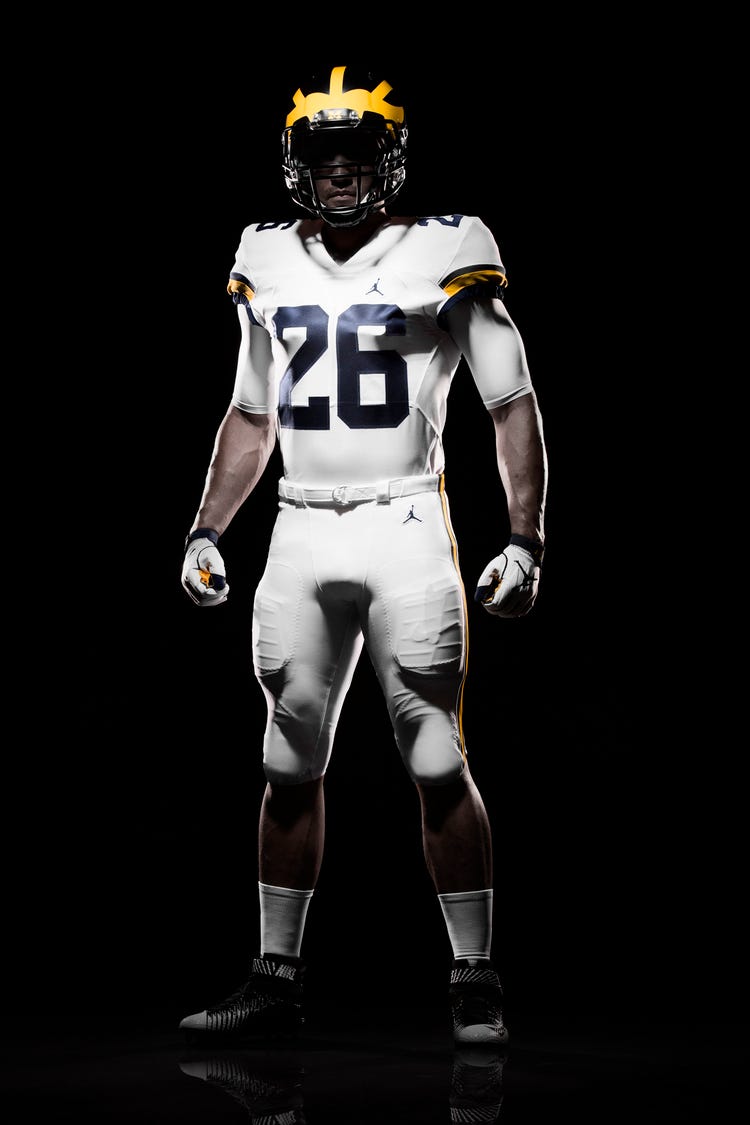 white michigan football jersey